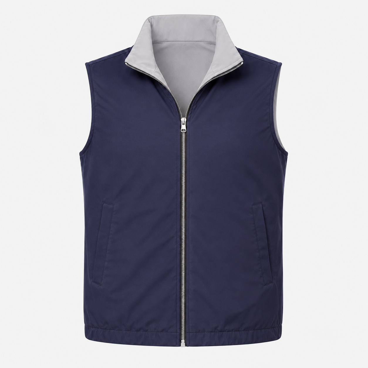 Reversible Gilet / Navy & Grey