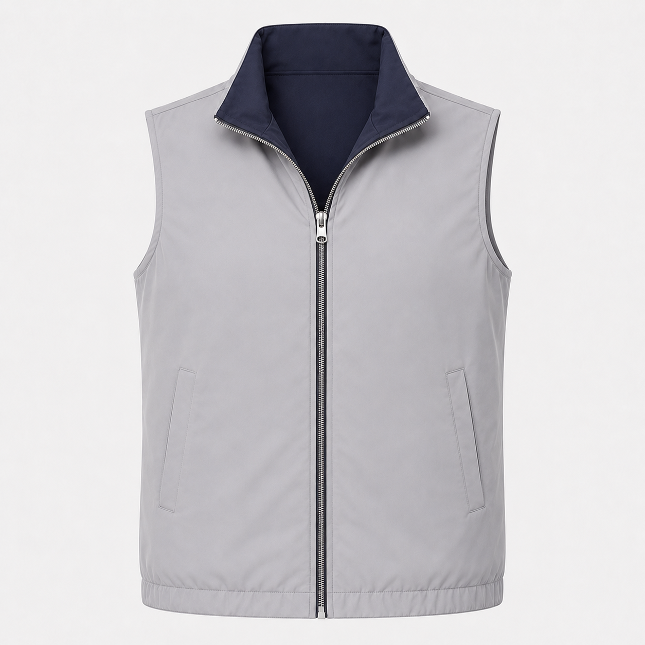 Reversible Gilet / Navy & Grey