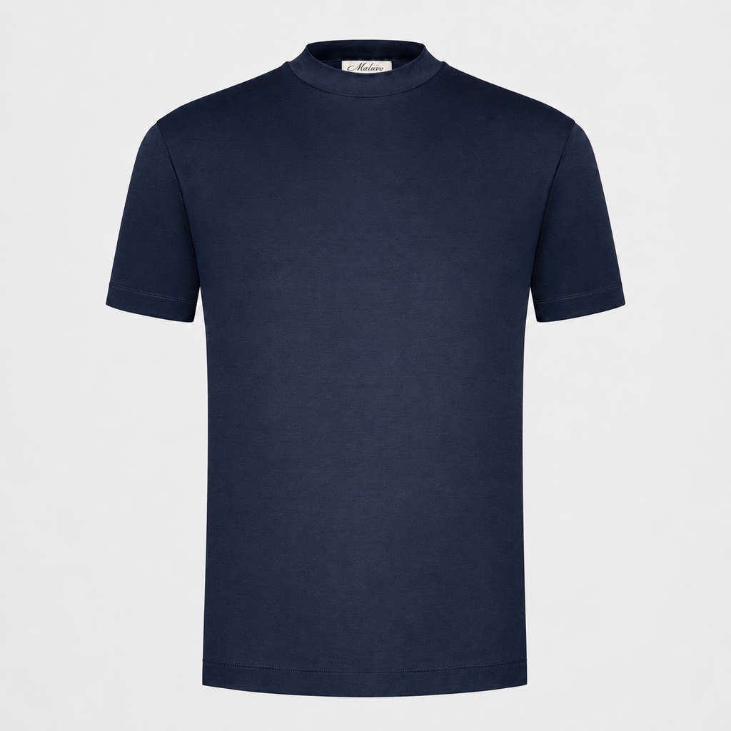Navy Shiny T-Shirt